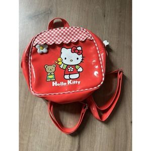 Vintage 1999 Hello Kitty Shiny Plastic Mini Backpack